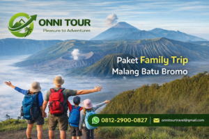 Paket Family Trip Malang Batu Bromo bersama Onni Tour dengan panorama Gunung Bromo